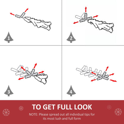 Christmas Wreath Pre-Lit Artificial Greenery Xmas Spruce Wreath Cones Red Berries 20 LED Lights Battery Operated